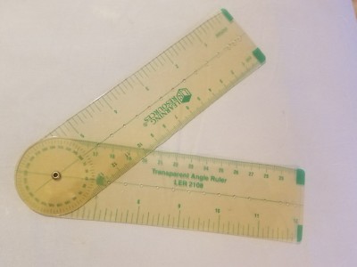 Learning Resources  Clear Angle Ruler, 12-Inch/30-Cm LER 2108 