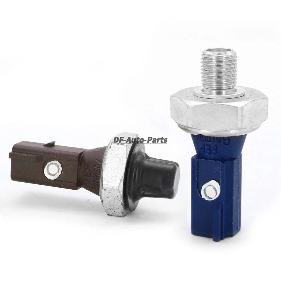 Juego de interruptores de presión de aceite marrón y azul OEM para Audi A4 Q5 TT VW Jetta Foto 3 de 3