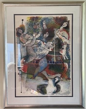 THEO TOBIASSE VINTAGE MODERN ART ABSTRACT CUBISM SURREALIST WOMAN LITHOGRAPH