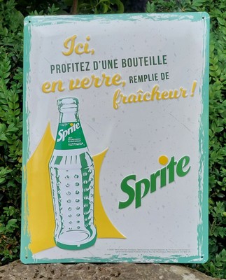 Metallschild GETRÄNK SPRITE (Coca-Cola Company), dekoratives Wandschild