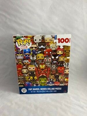 Pop! Heroes 100pc. jigsaw puzzles-Marvel Heroes collage