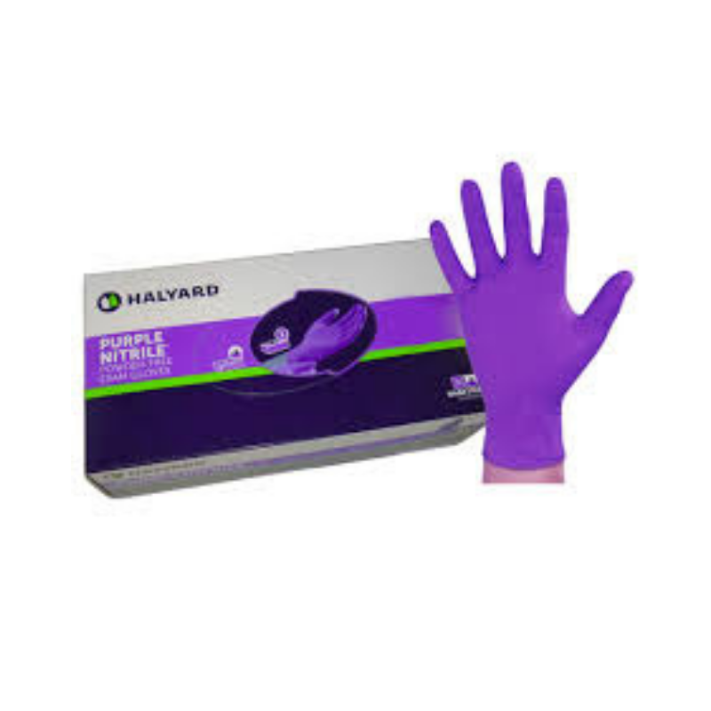 GLOVES NITRILE EXAM SMALL POWDER-FREE TEXTURED FINGER TIPS 250/BX  HALYARD 52817-image