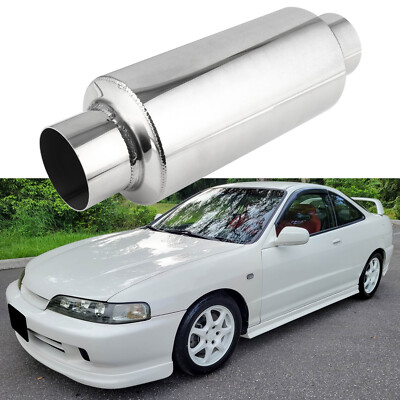 For Acura Integra 1.6L/1.7L/1.8L 2.5'' In/Out Muffler Exhaust/Resonator Deep Tone