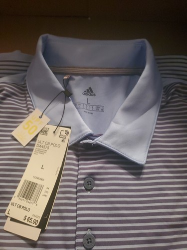 $ 65 Adidas Herren Golf Ultimate 365 solides Poloshirt - blau - Large - neu Etikett - Bild 8 von 24
