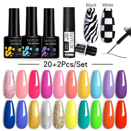 20/24PCS Smalto Gel Termico Set 3 Strati Temperatura Smalto Cambia Colore - Foto 54 di 90