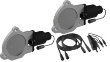 Qtp 3.5in Bolt-on Qtec Dual Electric Cutout Valves - Pair