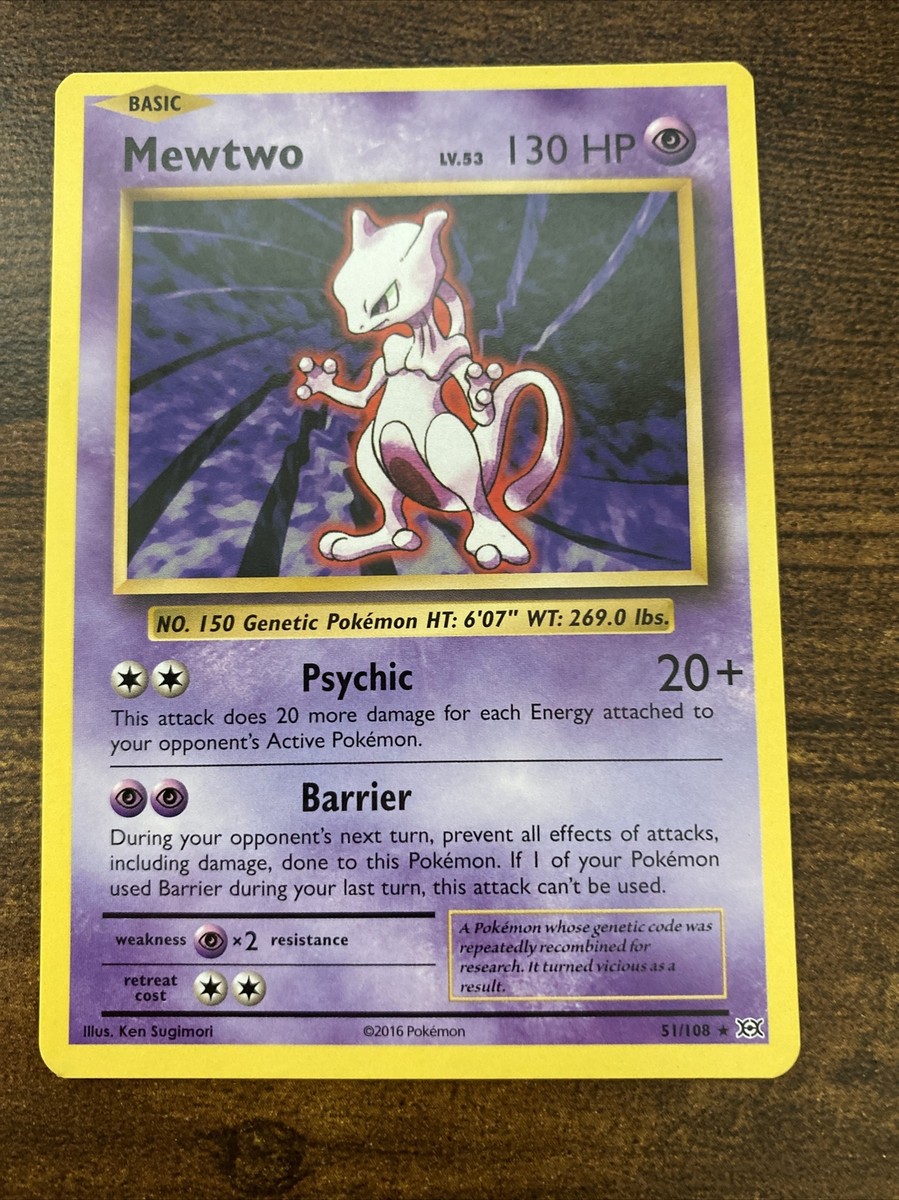 Pokemon 51/108 Mewtwo Evolutions Holo Rare | eBay