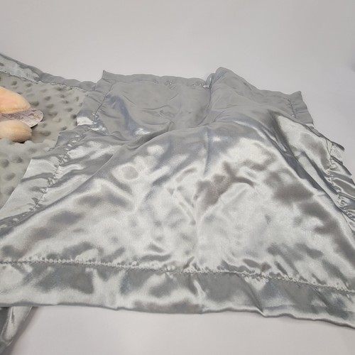 Lot 2 Harry Potter Dobby Plush Loveys Baby Security Blankets Toy Gray Satin Trim - Picture 6 of 9
