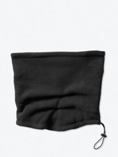 Victorias Secret Pink Black Polar Fleece Neck Gaiter Scarf Face Mask Black New