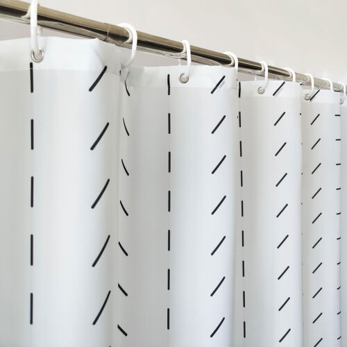 Shower Curtain Printed Polyester Fabric Curtains With 12 Hooks Bathroom Décor - Picture 62 of 200
