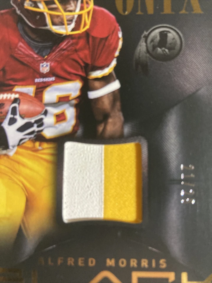 2013 Panini Black Onyx Materials Prime /25 Alfred Morris #18 Washington Redskins - Image 2 of 4