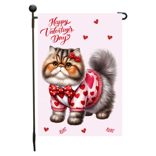 Valentine's Day Cat Photo Garden Flag Gift Outdoor Personalized 12.5x18" NWT - Afbeelding 1 van 103