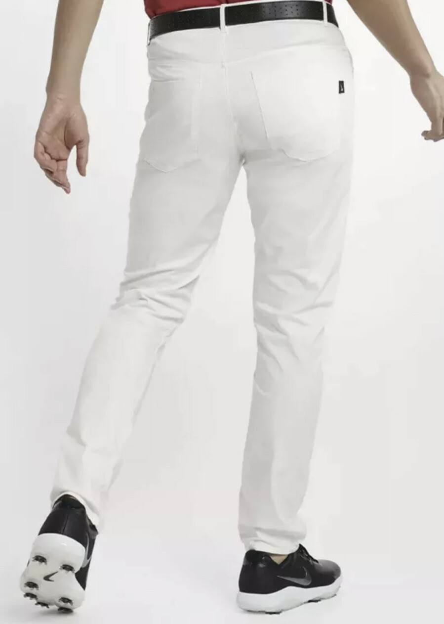 OFF WHITE X NIKE Nike Pantaloni da Golf Uomo Slim Fit 6 Tasche Flex Bianco Off 38X30 891924 133