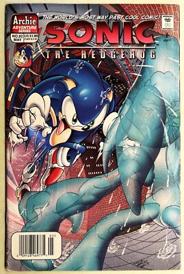SONIC The HEDGEHOG Comic Book #82 May 2000 KNUCKLES Bagged & Boarded FN-