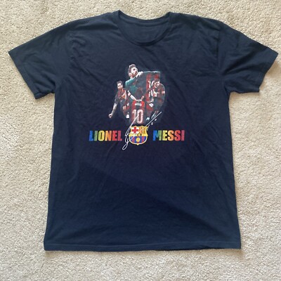 Lionel Messi Rakuten T-Shirt Black XL