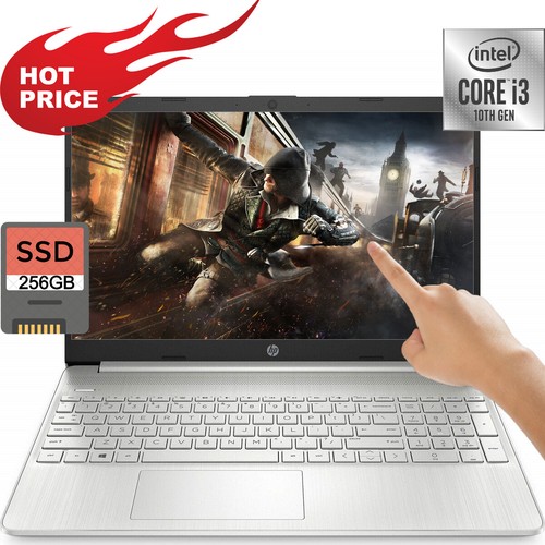 HP 15.6” HD (TouchScreen) Laptop Intel Core i3-1005G1 8GB Ram 256GB SSD Drive BT - Picture 14 of 16