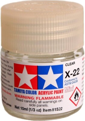 Tamiya Acrylic X-22 Clear Paint Jar 81522