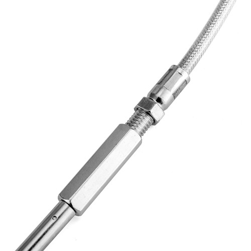 40" Stainless Steel Throttle and Idle Cable Kit For Harley Road Glide FLTR 98-07 - Picture 5 of 9