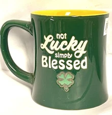 Lucky St Patrick’s Day Mug Bentley Irish Ceramic Stoneware Spectrum Designz 18oz