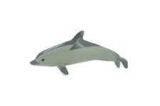 White Sided Dolphin, Bottlenose Rubber Realistic Model Toy Gift, 3" CH543 BB159