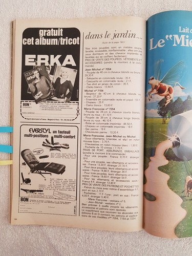 MODES ET TRAVAUX N°954 05/1980 Mode Couture Tricot Poupée Cuisine - Picture 7 of 7