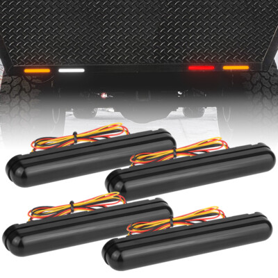 Oval Trailer Lights 24V LED Truck Tail Lights With Arrow - Brake, Turn Signal & Reverse Lights For Flatbed Trucks & Trailers 4-in-1 Truck Rear Lights - Foto 7