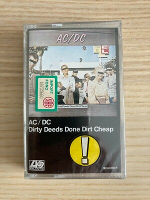 AC/DC _ Dirty Deeds Done Dirt Cheap _ MC K7 Musicassette Tape _ Atlantic Germany