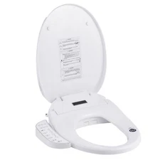 Elongated Smart Toilet Seat Electric Bidet Auto Deodorization Heated Nightlight