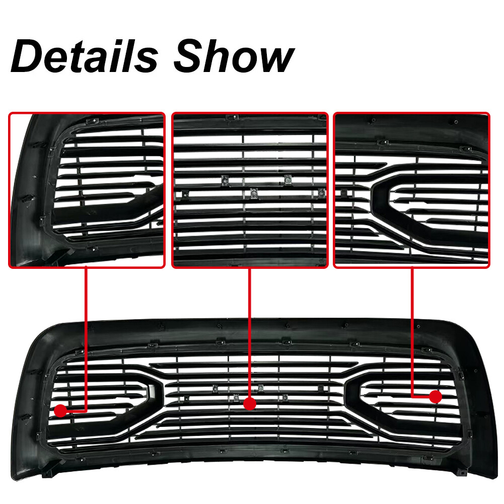Big Horn Front Bumper Grille For Ram 2013-2018 2500/3500 Horizontal Billet Grill