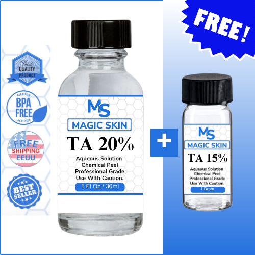 TA 20%, PURE 1 Oz, Professionally Formulated+FREE TA 15% 1Dram, Skin treatment - Picture 1 of 3