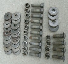 Cadillac Rear Bumper Bracket Nuts Bolts Round Flat Washers 1963-1968 63-68 Oem Cadillac Rear Bumper Bracket Nuts Bolts Round Flat Washers 1963-1968 63-68 Oem