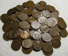 2 ROLLS OF 1929 D DENVER LINCOLN WHEAT CENTS FROM PENNY COLLECTION LOT SET COINS