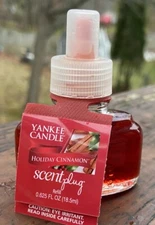 Yankee Candle HOLIDAY CINNAMON Scented Oil Plug-in Bulb Refill NEW