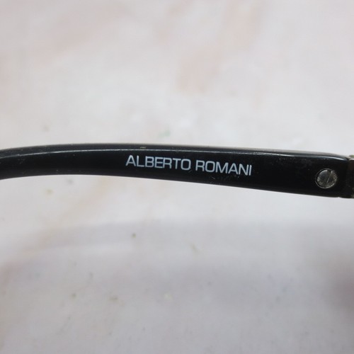 Alberto Romani Eyeglasses Frame AR 4005 Women's Black Metal Cat Eye 54-17-140 - 第 6/7 張圖片