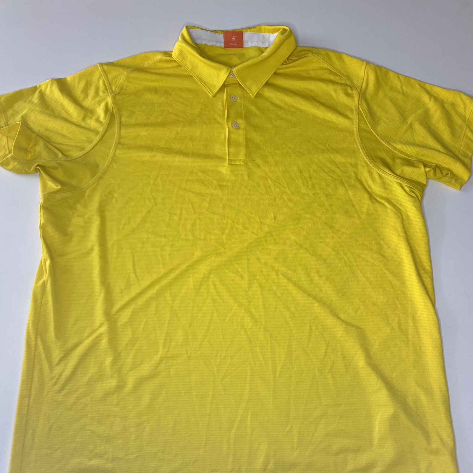 PUMA Golf Shirt Polo Men's Extra Large Yellow Short Sleeve 150 eBay