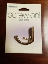 Large Robe/Coat/Hat Door/Wall Single Hook - Brass