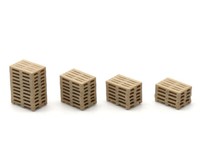 Mu N-A50179 - Fertigmodell Palettenstapel 4X - Spur N - Neu