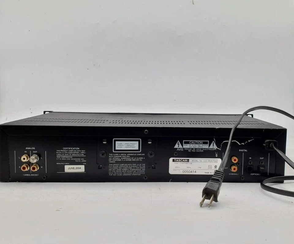 Tascam Commercial Cd Recorder Cd-Rw750 - Image 3 of 3