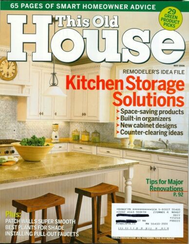 2006 This Old House Magazine: Kitchen Storage Solutions/Hole Repair/Shade Plants - Picture 1 of 1