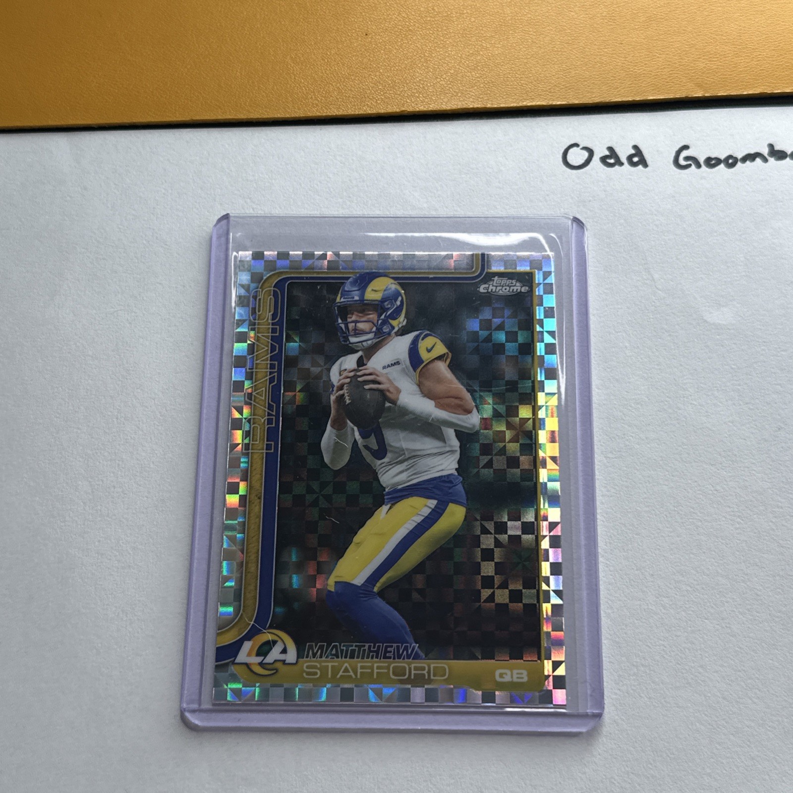 Topps 2025 Chrome Prism Refractor Matthew Stafford #169 Rams NFL | MVP Buy Back