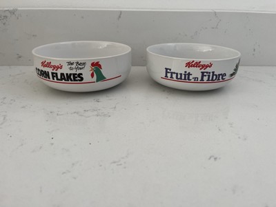 Kelloggs Müslischale 80er Jahre Cornflakes und Obst N Faser Retro Vintage