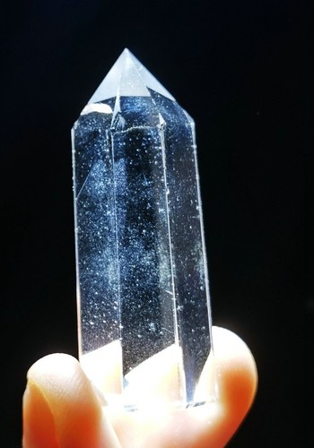 Lemurian "Pyramid Phantom" Quartz Natural Point Crystal Rough Healing - Picture 7 of 9