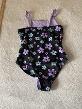 Wonder Nation Girls Floral One Piece Swimsuit Large 10-12