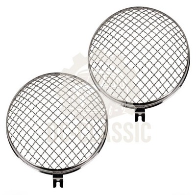 Headlight Grilles for VW Beetle, Split Window,356 Porsche, Stainless Steel Pr.