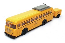 Brekina 1/87 Scale BK01A - Büssing 6500 T Postbus Deutsche Post - Yellow