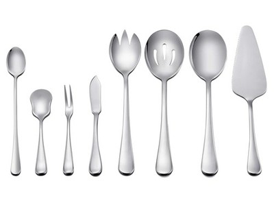 Serving Utensils Set 8 Piece, Stainless Steel Serving Flatware Silverware Set...