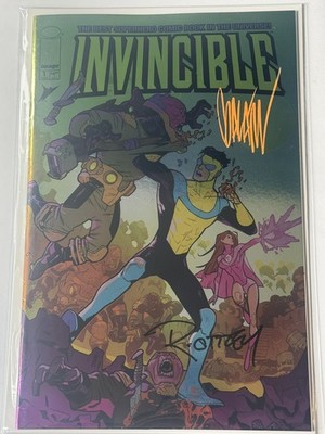 Invincible #1 Megacon Foil Variant Signed by Ryan Ottley + Enid