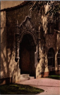 OLIN HOTEL Denver CO Entrance Hand Colored Albertype Postcard c1910s