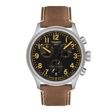 *BRAND NEW* TISSOT Chrono L Black Dial Leather Band Men's Watch T1164171605201