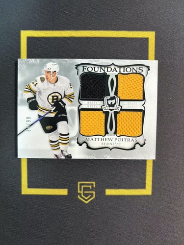 2023-24 Upper Deck The Cup Rookie Foundations Jersey99 Matthew Poitras FCMB